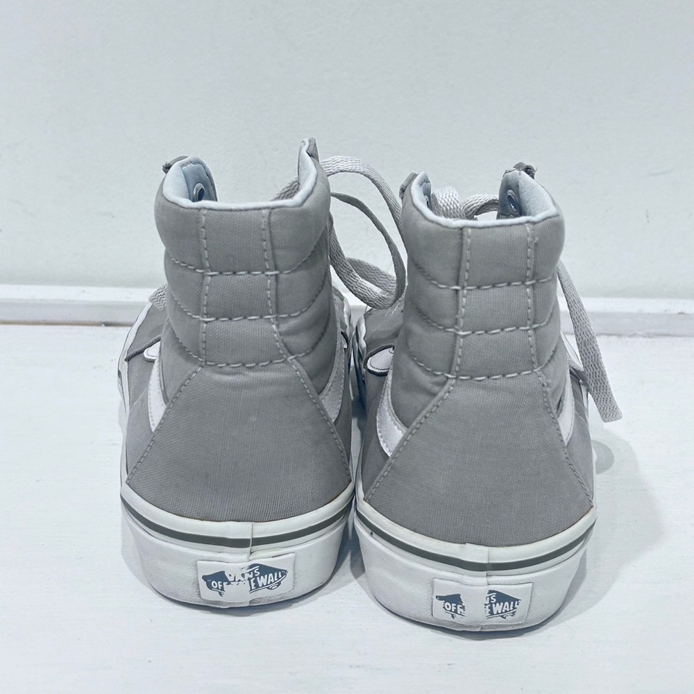 Vans Sk8-Hi Grey High Top Sneakers Skate Shoes Men’s 7 Women’s 8.5 Classic - Picture 5 of 13